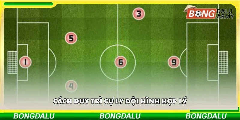 Cách duy trì cự ly đội hình hợp lý