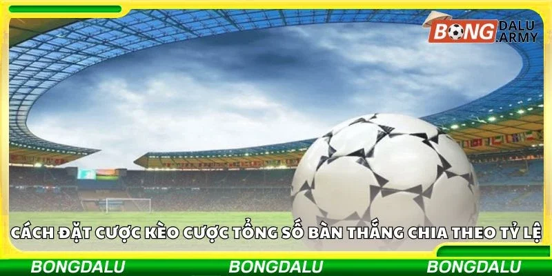 Cách đặt cược kèo cược tổng số bàn thắng chia theo tỷ lệ