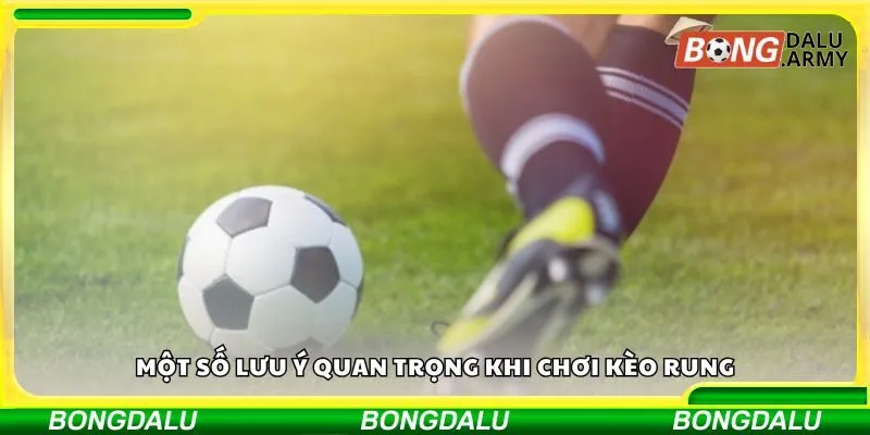 Một số lưu ý quan trọng khi chơi kèo rung